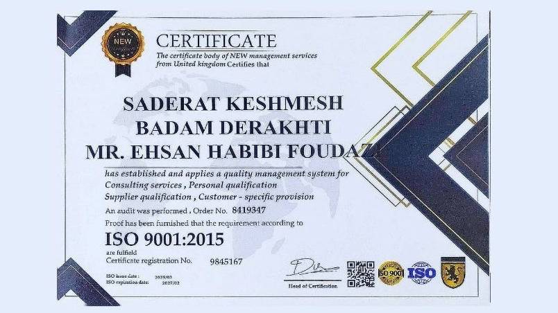مدرک ایزو 9001